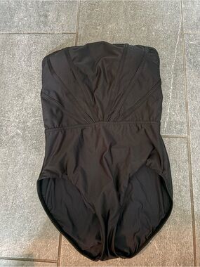 *RARE*Hermoza Black Strapless Regina One-Piece Swimsuit corset